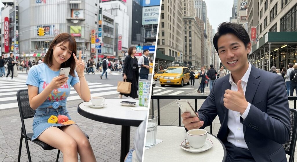 マッチングアプリで付き合い始めた男女