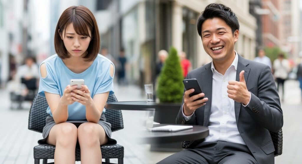 気が合わない男女２人