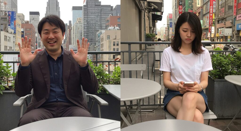 気の合わない男女２人