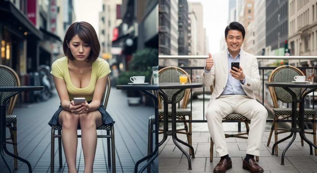 気の合わない男女２人