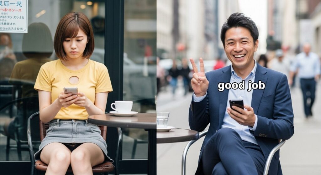 気の合わない男女２人