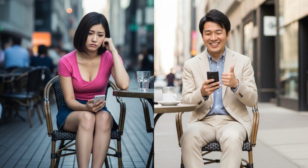 気の合わない男女２人