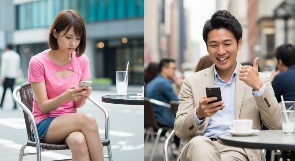 気の合わない男女２人